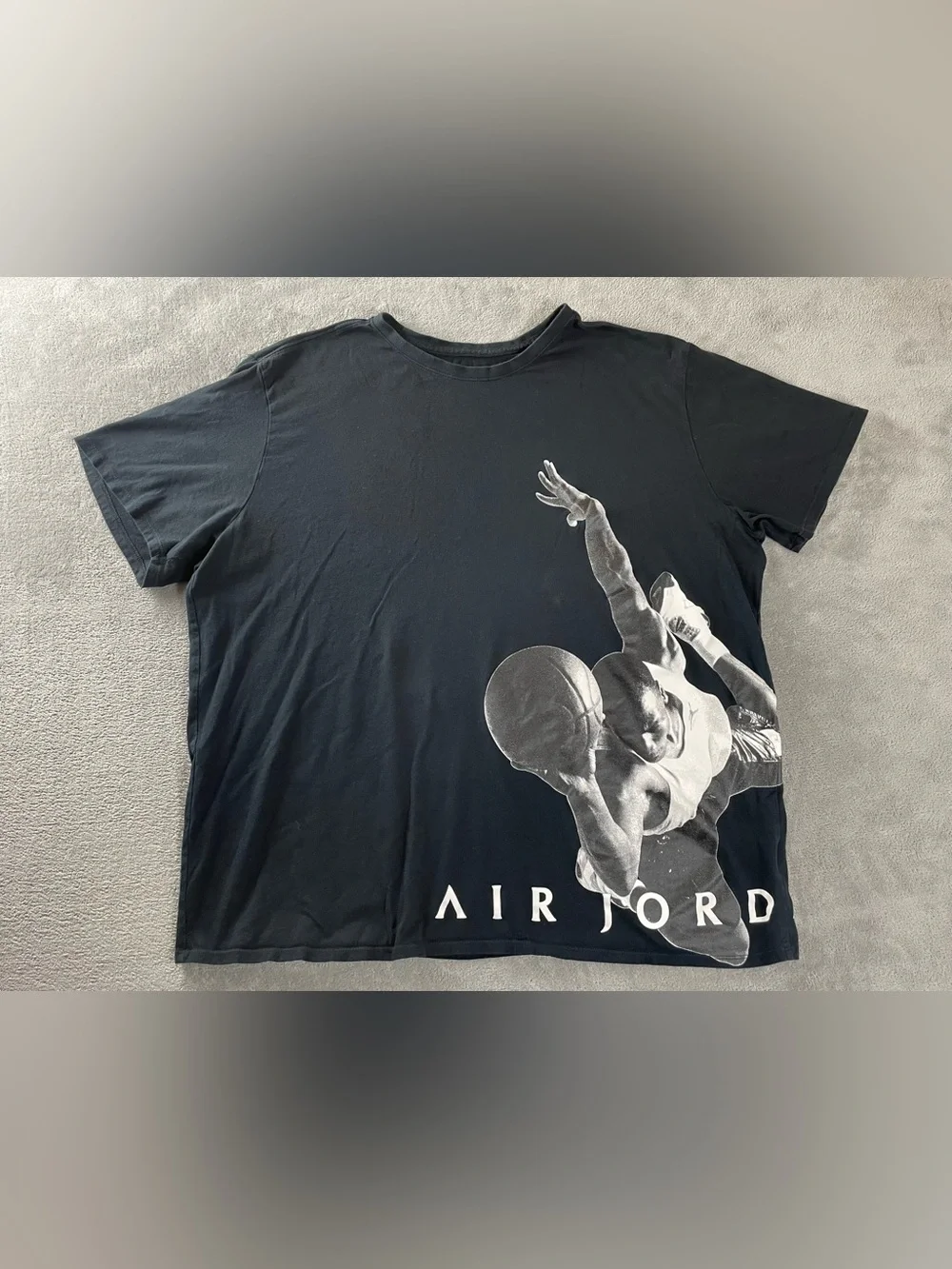Nike Air Jordan Men's 3XL Black Short Sleeve T Shirt 801062-010 100% Cotton